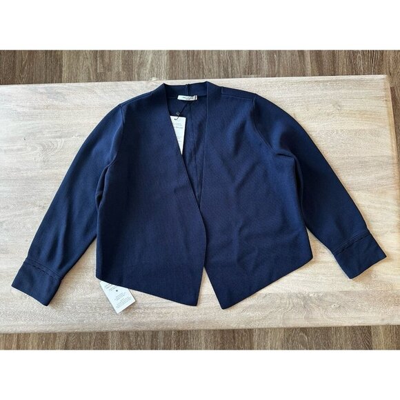 MM Lafleur NWT The Sant Ambroeus Jardigan in Navy Size +1 or XL - Picture 3 of 10